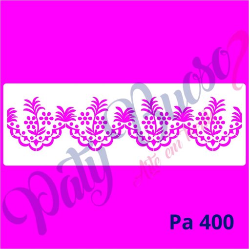 Pa 400 - Renda Florzinhas e Galhinhos _ 25x8