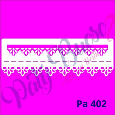 Pa 402 - Renda Dupla com Pesponto - 25x8