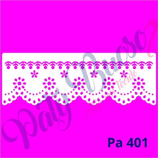 Pa 401 -  Renda Bordado Inglês - 25x8