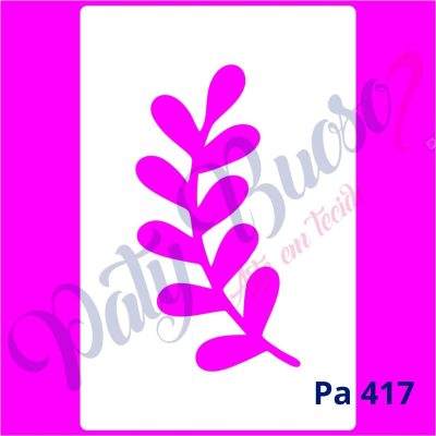 Pa 417 - Ramo Folhinhas - 12x8