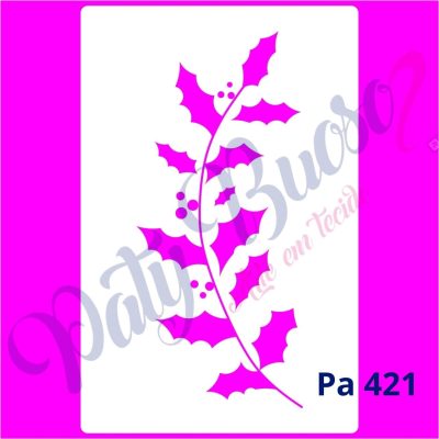 Pa 421 - Ramo azevinho curvo - 12x8
