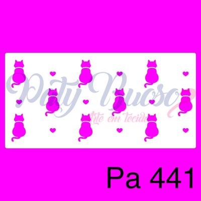 PA 441 - GATINHOS E CORAÇÕES PET - 24X12