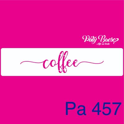 Pa 457 - Palavra Coffee - stencila 5x20